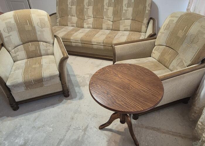 Grajewo ogłoszenia: Sprzedam wersalkę z dwoma fotelami, bardzo wygodne meble do tej...